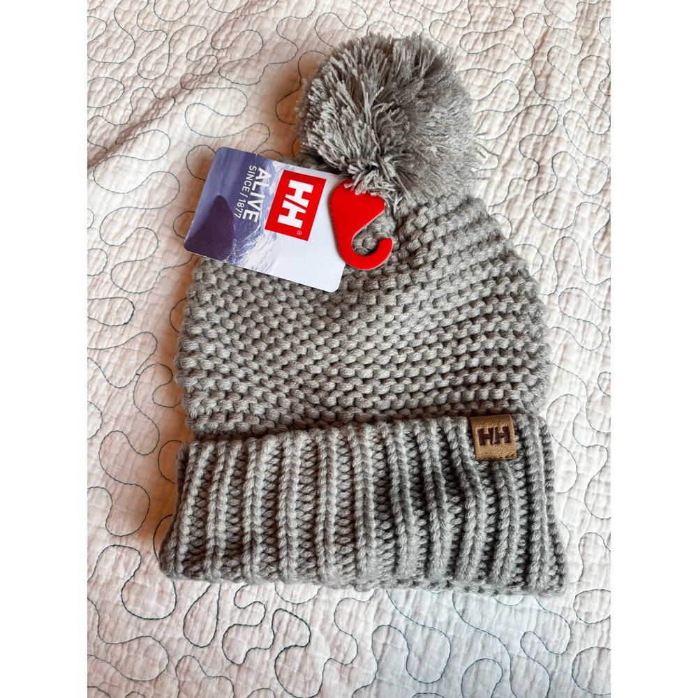 Helly Hansen Calgary Chunky Beanie Womens Pom Knit Hat